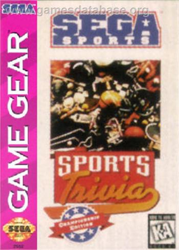 Cover Sports Trivia for Game Gear